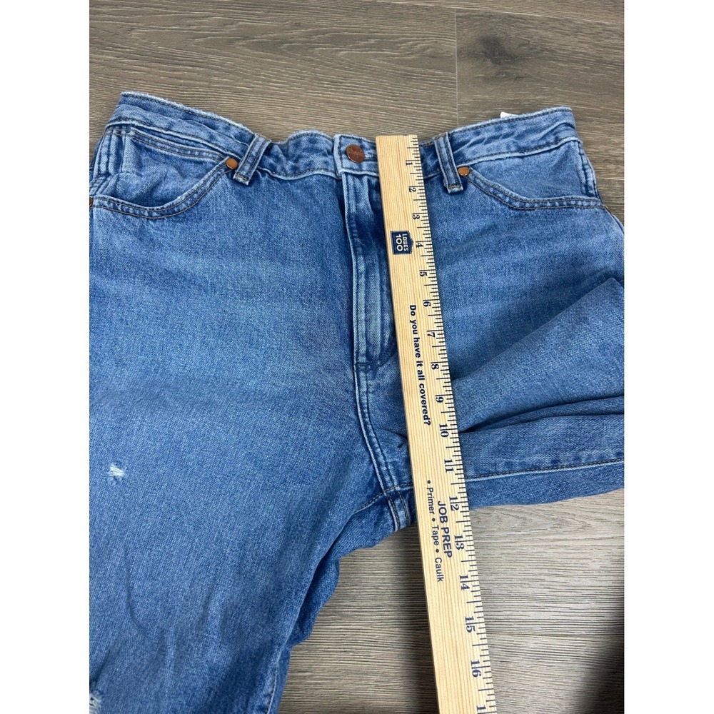 Wrangler Wanderer High Rise Flare Distressed Jeans Medium Wash 30x32 112334543 - Picture 10 of 13